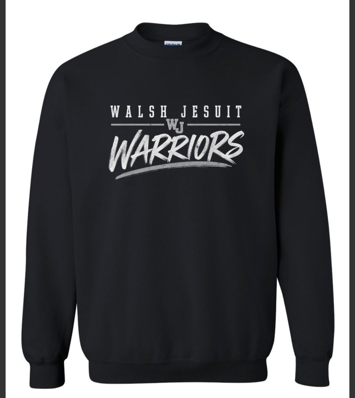 WJ Warriors Black Crewneck