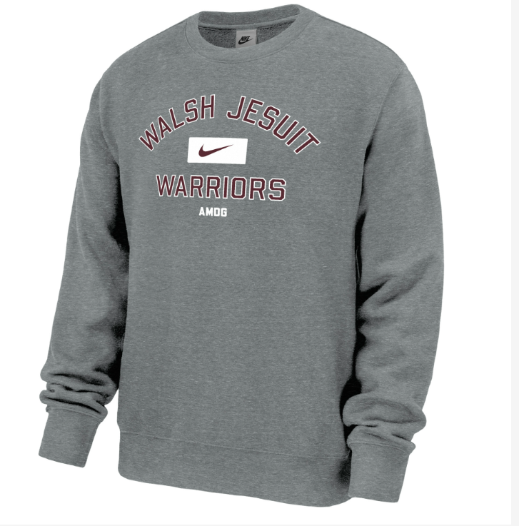 Walsh Jesuit AMDG Nike Club Fleece Crew