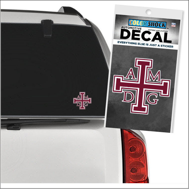 AMDG Cross Decal