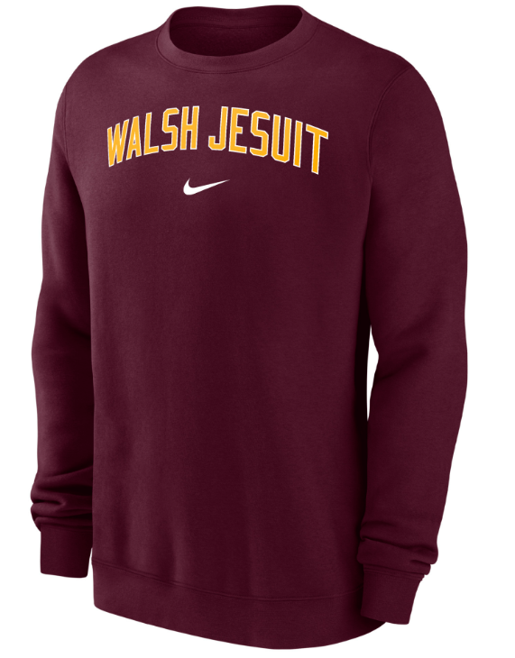 Walsh Jesuit Nike Club Fleece Crewneck