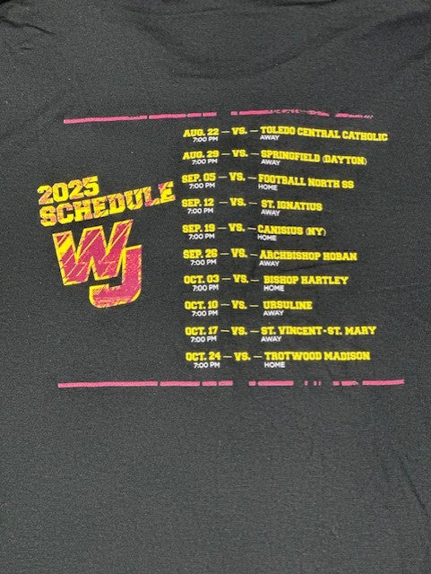 Warrior Football 2025 Season Schedule Triblend Tee