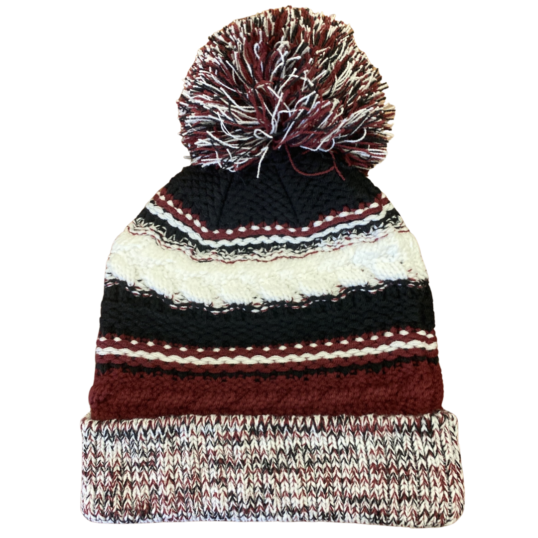 WJ Tri-Color Stocking Camp with PomPom