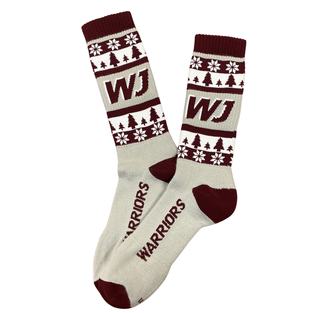 WJ Warriors Holiday Socks