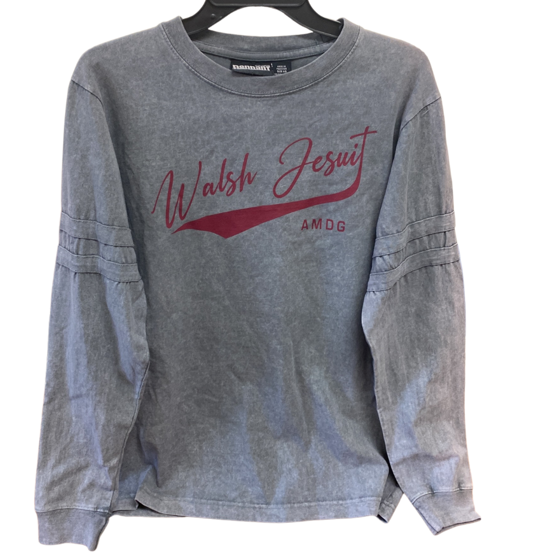 CLEARANCE Walsh Jesuit Pennant Sportswear Sandwash Jersey Shirt - Granite