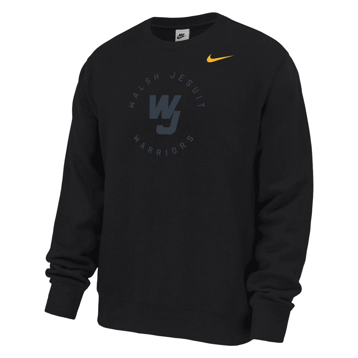 Walsh Jesuit Black Tonal Nike Club Fleece Crew