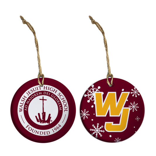 Walsh Jesuit Double Sided Ceramic Ornament