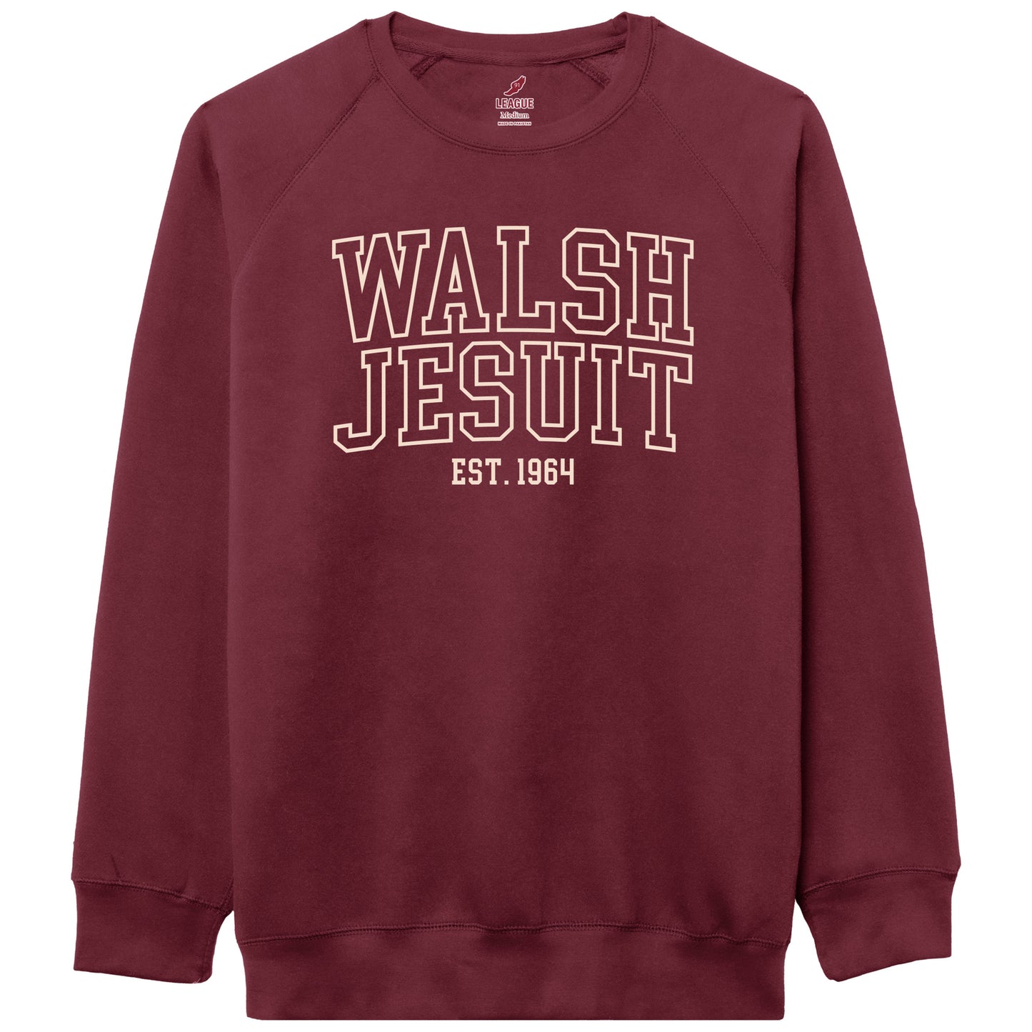 League Walsh Jesuit Embroidered Crew