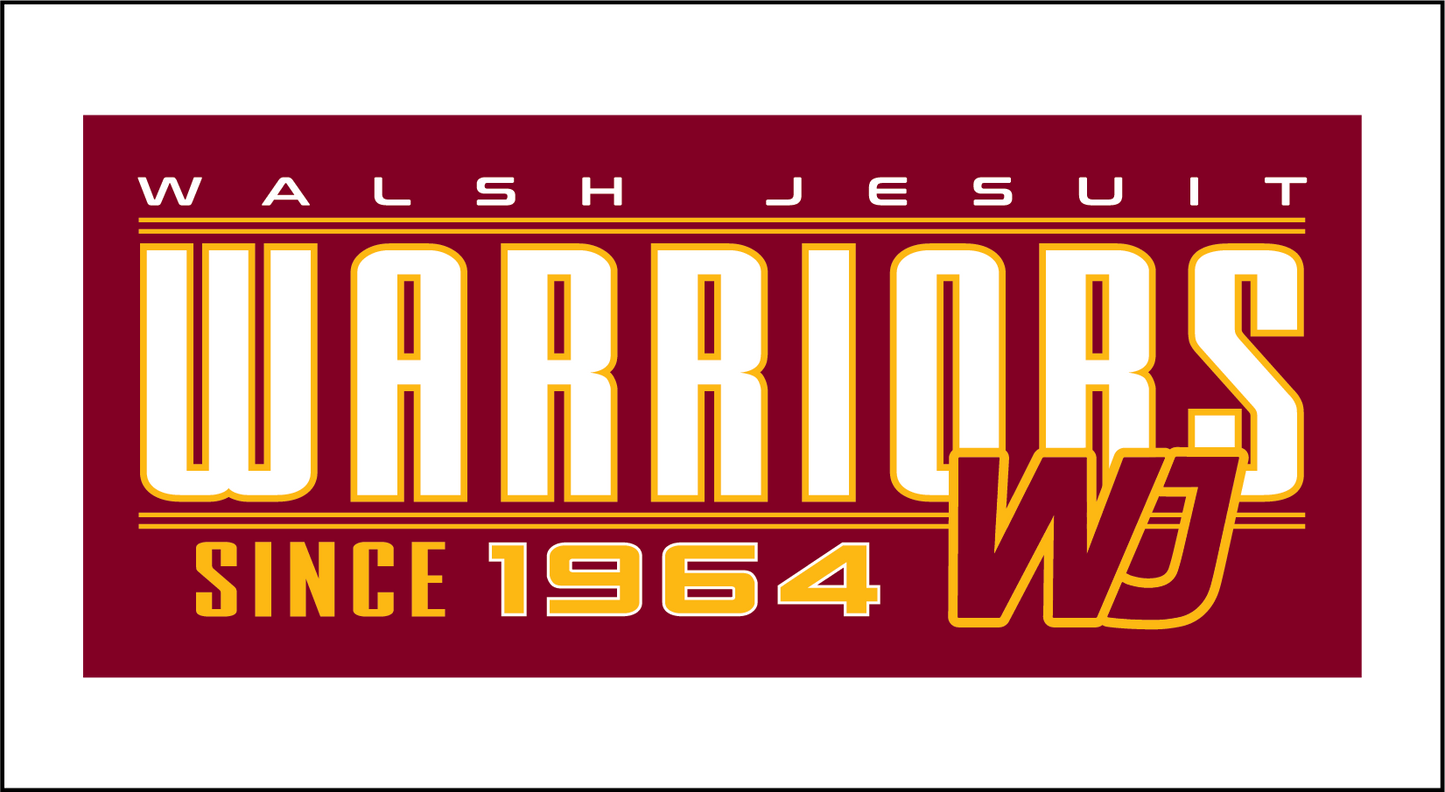 Walsh Jesuit Wood Sign 3x5"