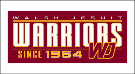 Walsh Jesuit Wood Sign 3x5"