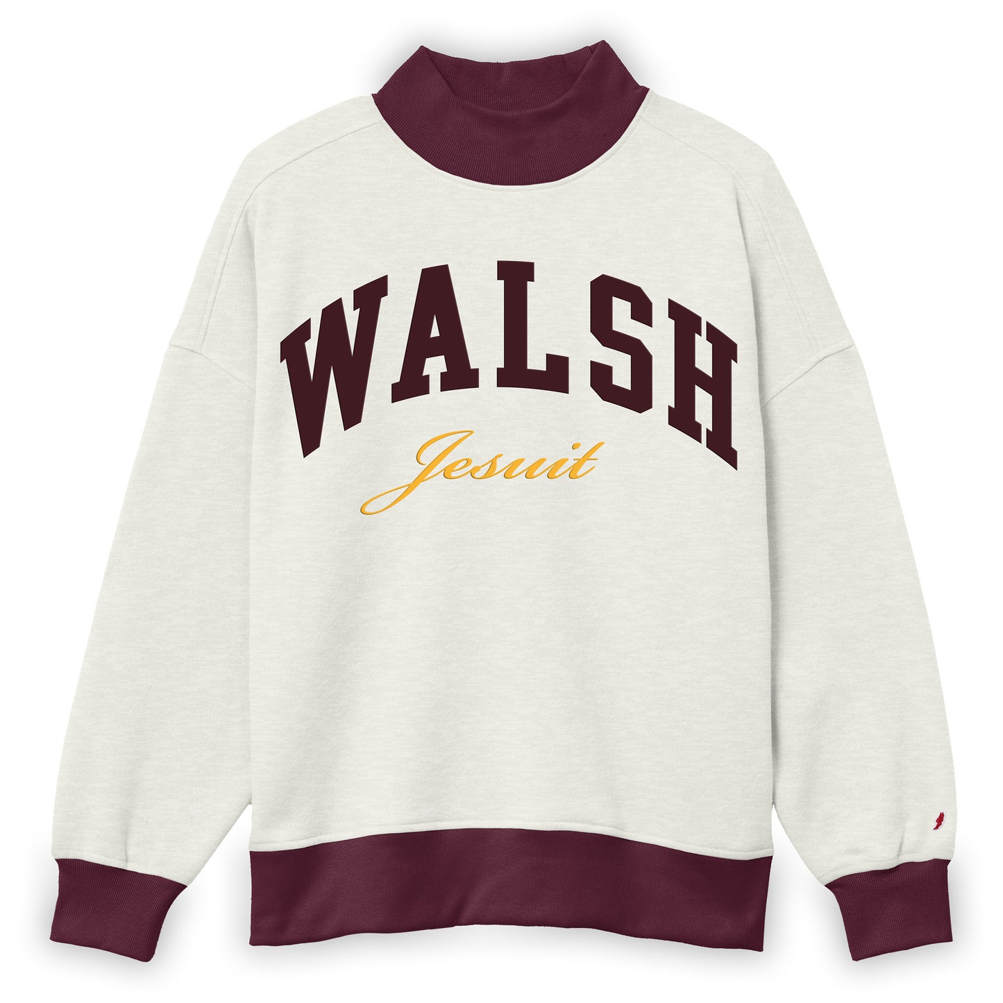 Walsh League Color block Mockneck
