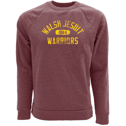 WJ Warriors Blue 84 Tri-Blend Crewneck