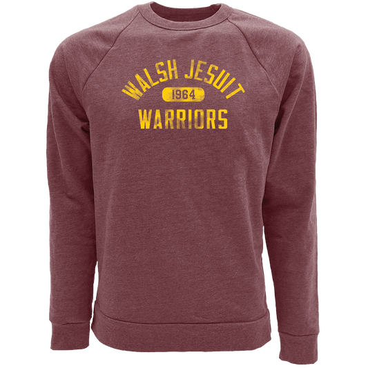 WJ Warriors Blue 84 Tri-Blend Crewneck