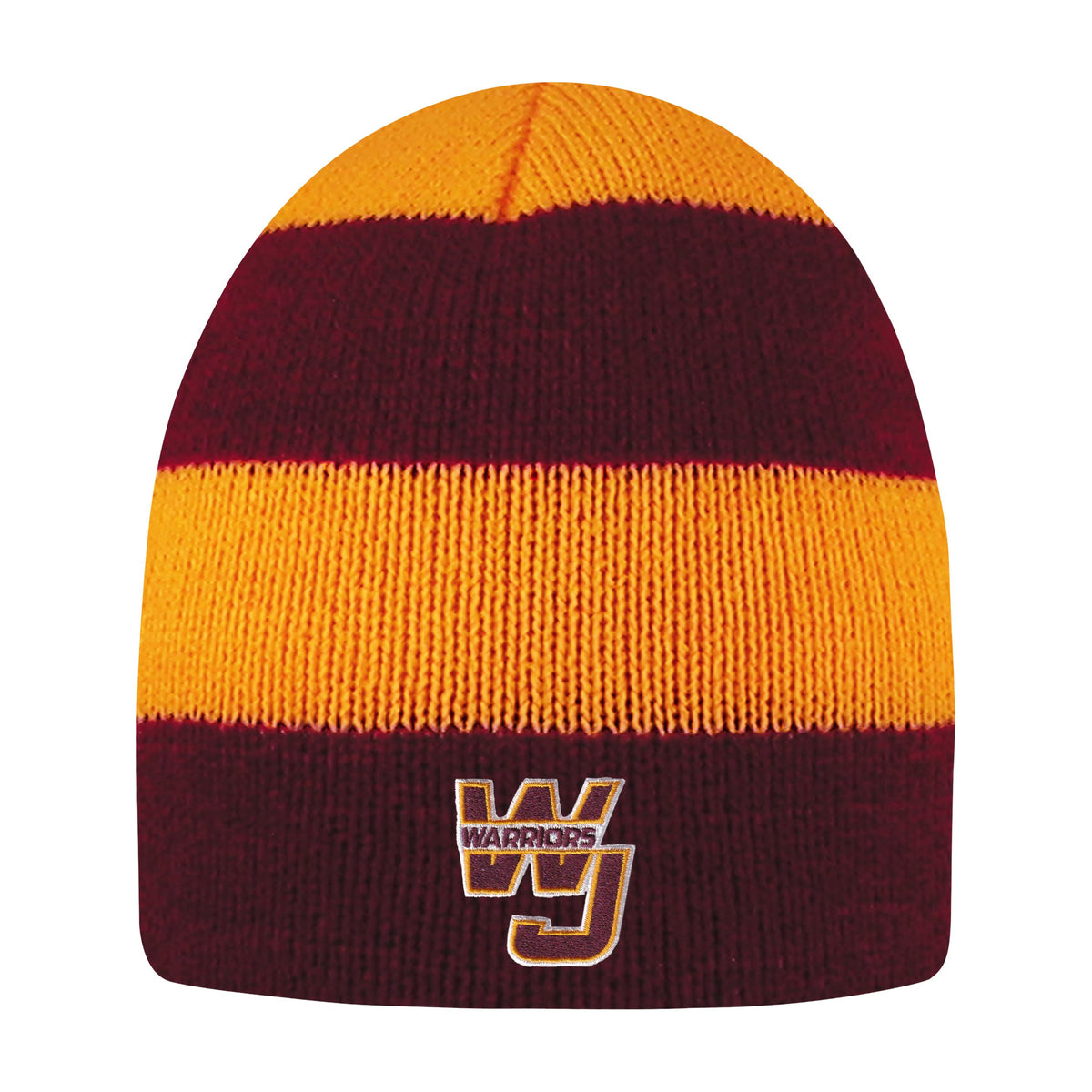 WJ Warriors Columbia Rugby Striped Knit Beanie