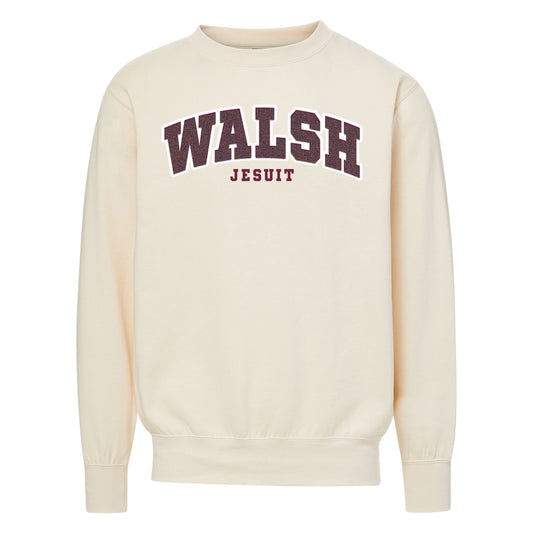Walsh Jesuit Chenille Applique MV Sport Crewneck