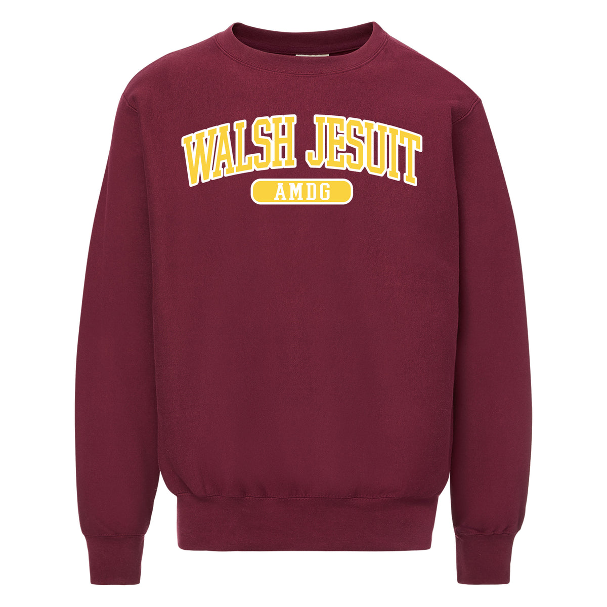 Walsh Jesuit AMDG Fusion Applique Crewneck