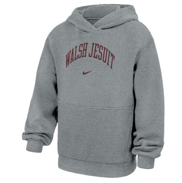 Youth Walsh Jesuit Nike Club Fleece PO Hoodie