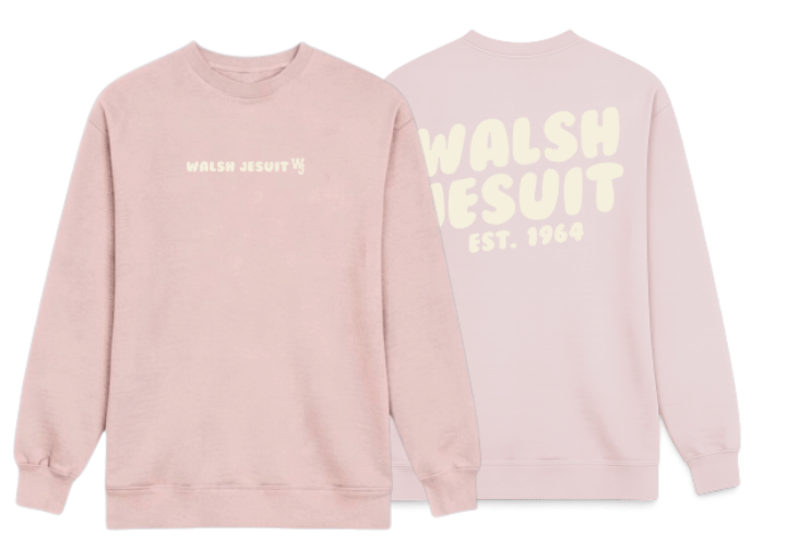 Walsh Jesuit Puff Bubble Letter Crewneck