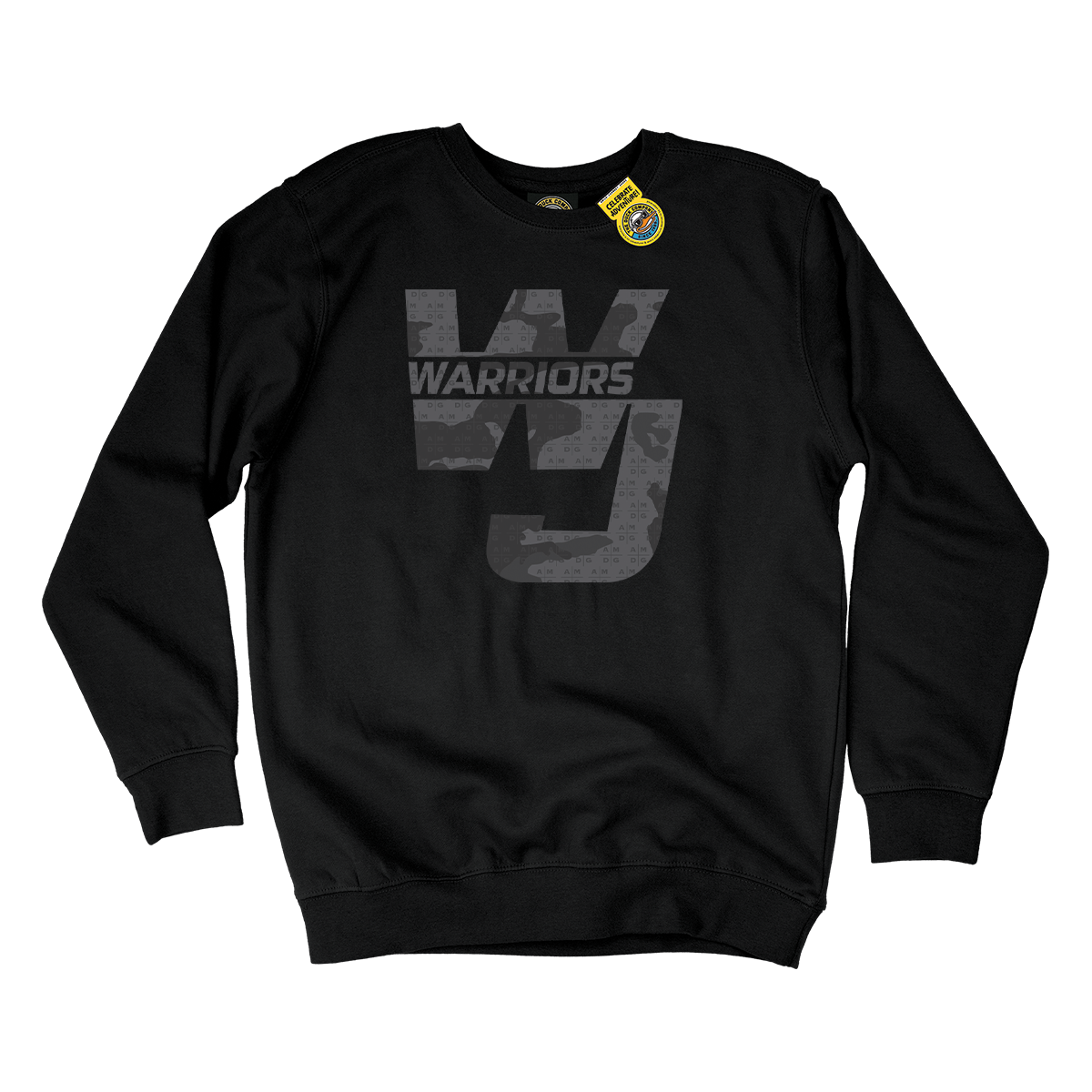 WJ Warriors AMDG Camo Crewneck