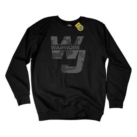 WJ Warriors AMDG Camo Crewneck