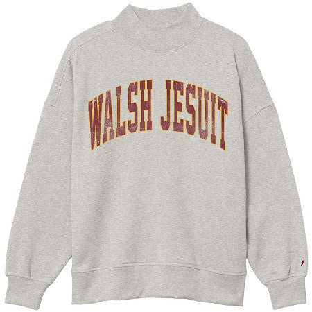 Walsh Jesuit League Diana Mock Neck Crewneck