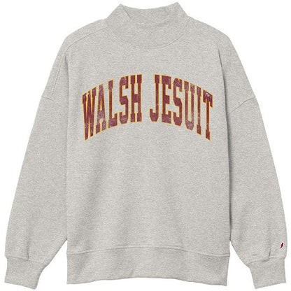 Walsh Jesuit League Diana Mock Neck Crewneck