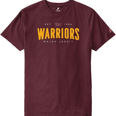 WJ Warriors Jersey Applique League Cotton Tee