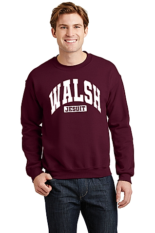 Maroon Walsh Jesuit Crewneck