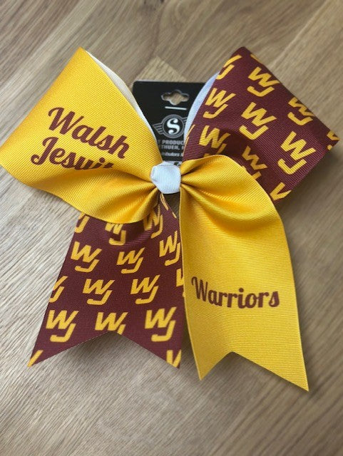 Walsh Jesuit Warriors Hair XL Ribbon Barrette