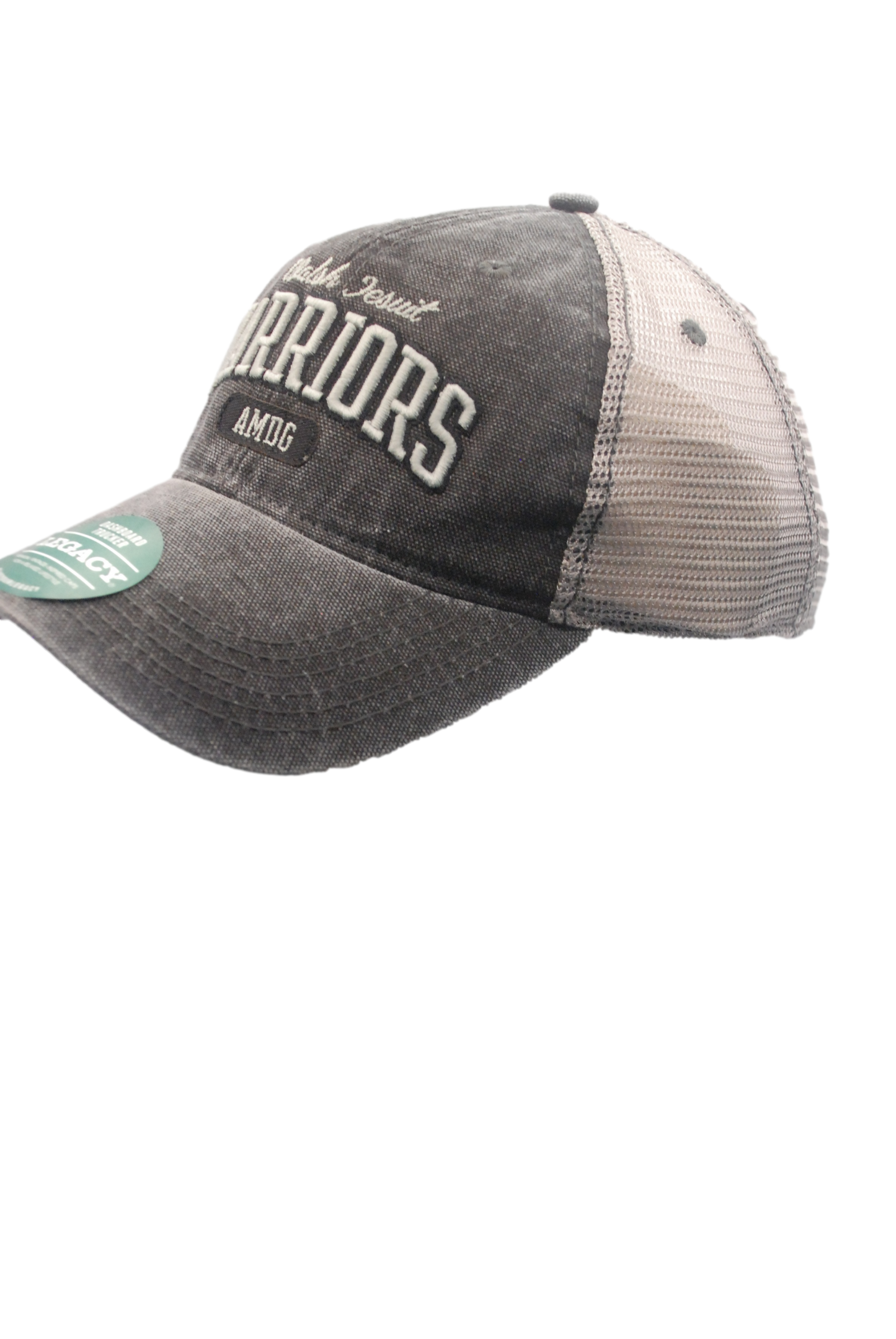 Walsh Jesuit Script and Block Warriors League Legacy Trucker Dashboard Hat