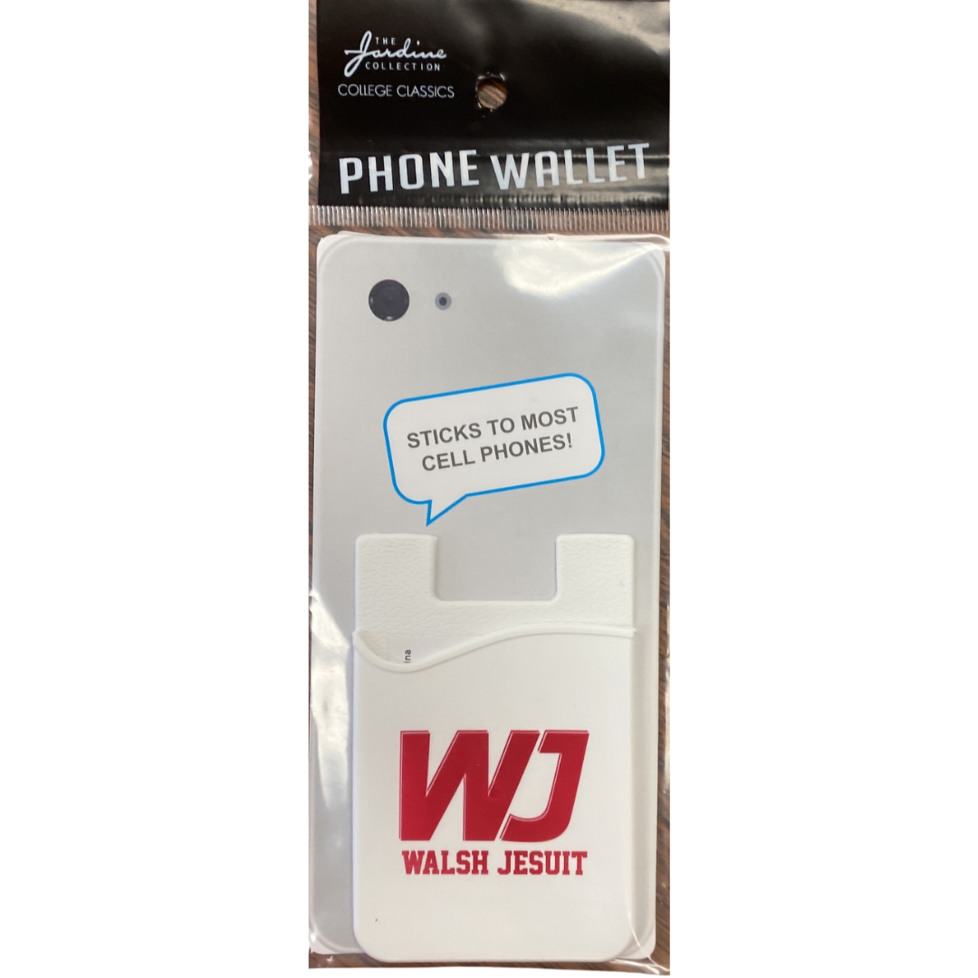 WJ White Cell Phone ID Holder
