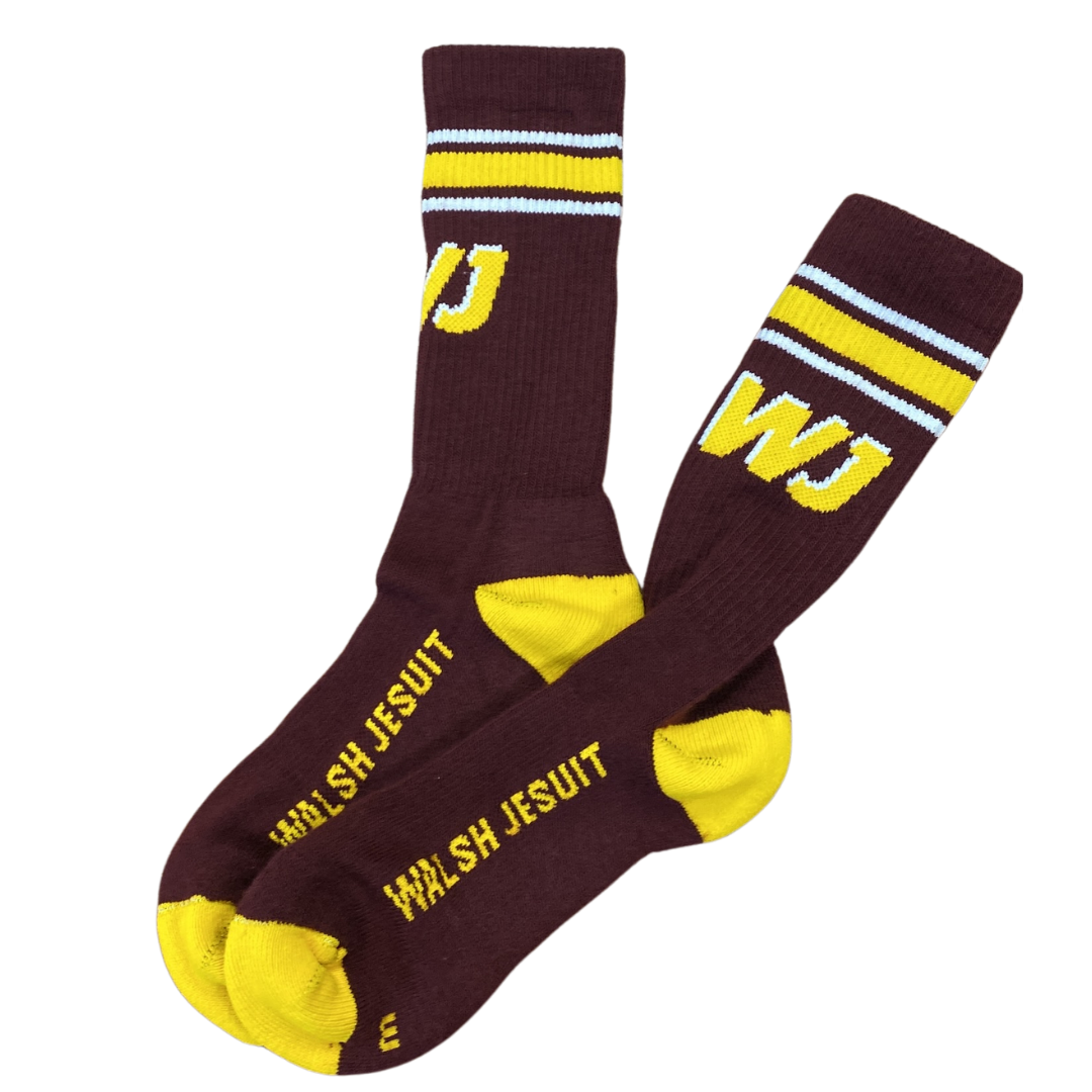 WJ Walsh Jesuit Crew Socks