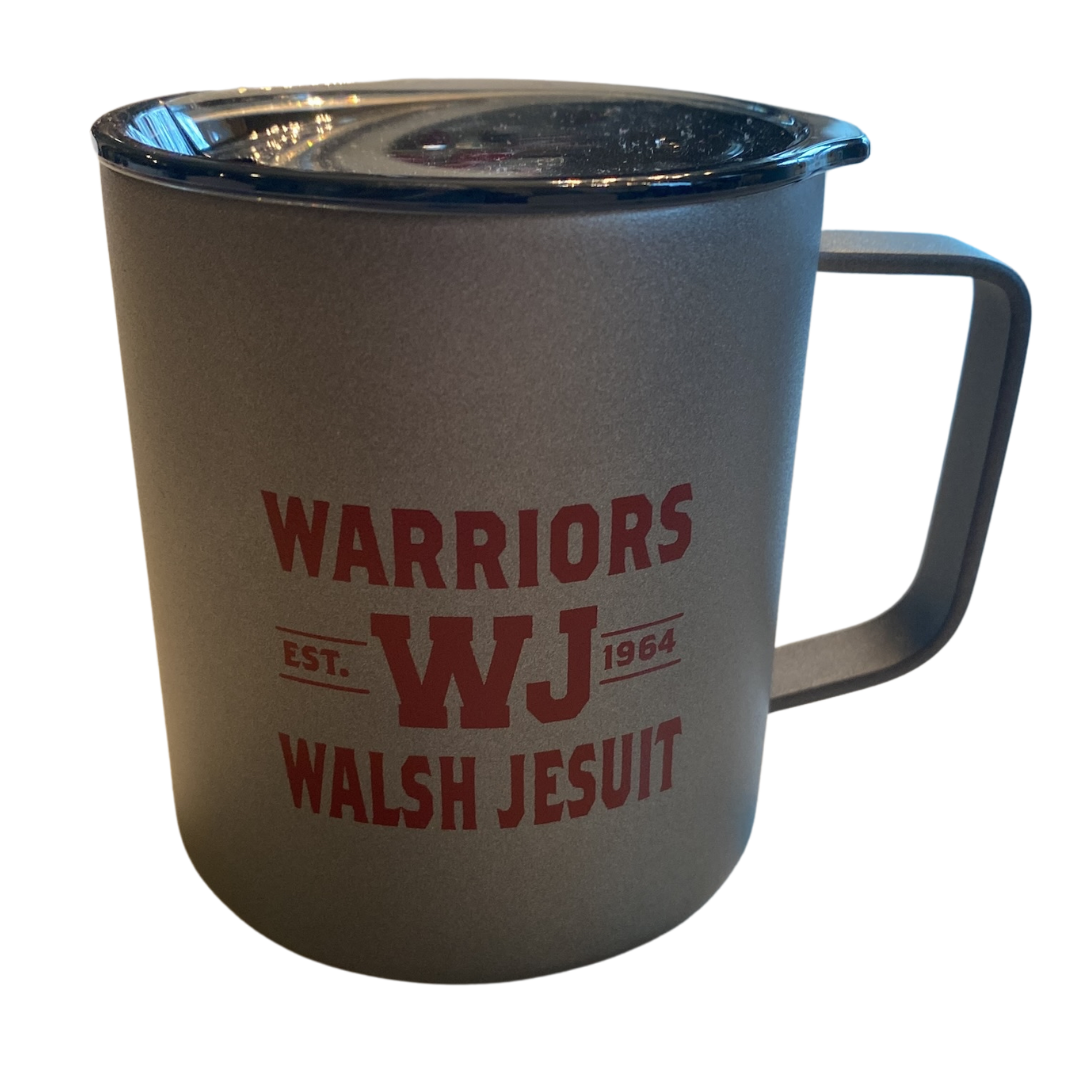 WJ Warriors 14 oz. Insulated Camper Mug, Grey