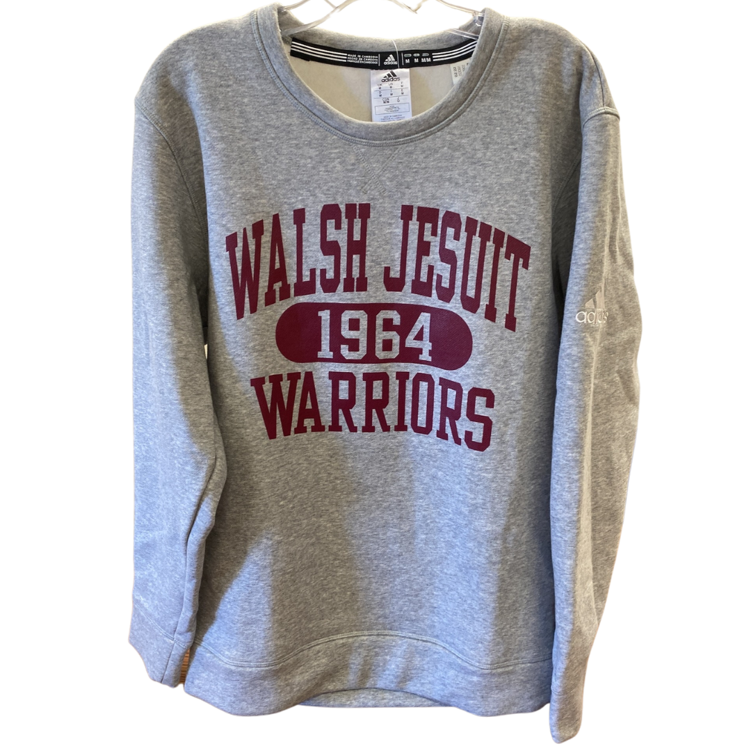 Walsh Jesuit 1964 Warriors adidas Fleece Crewneck Sweatshirt