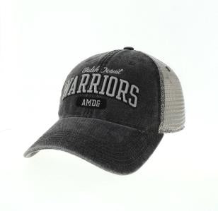 Walsh Jesuit Script and Block Warriors League Legacy Trucker Dashboard Hat