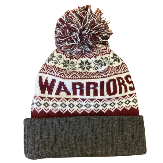 Warriors PomPom Knitted Cap